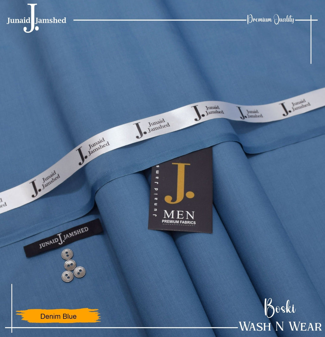 J. Wash & wear - DENIM BLUE