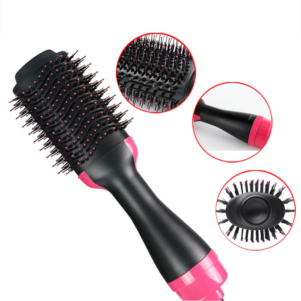 One Step Solution Hot Air Brush (Dryer + Straightener)