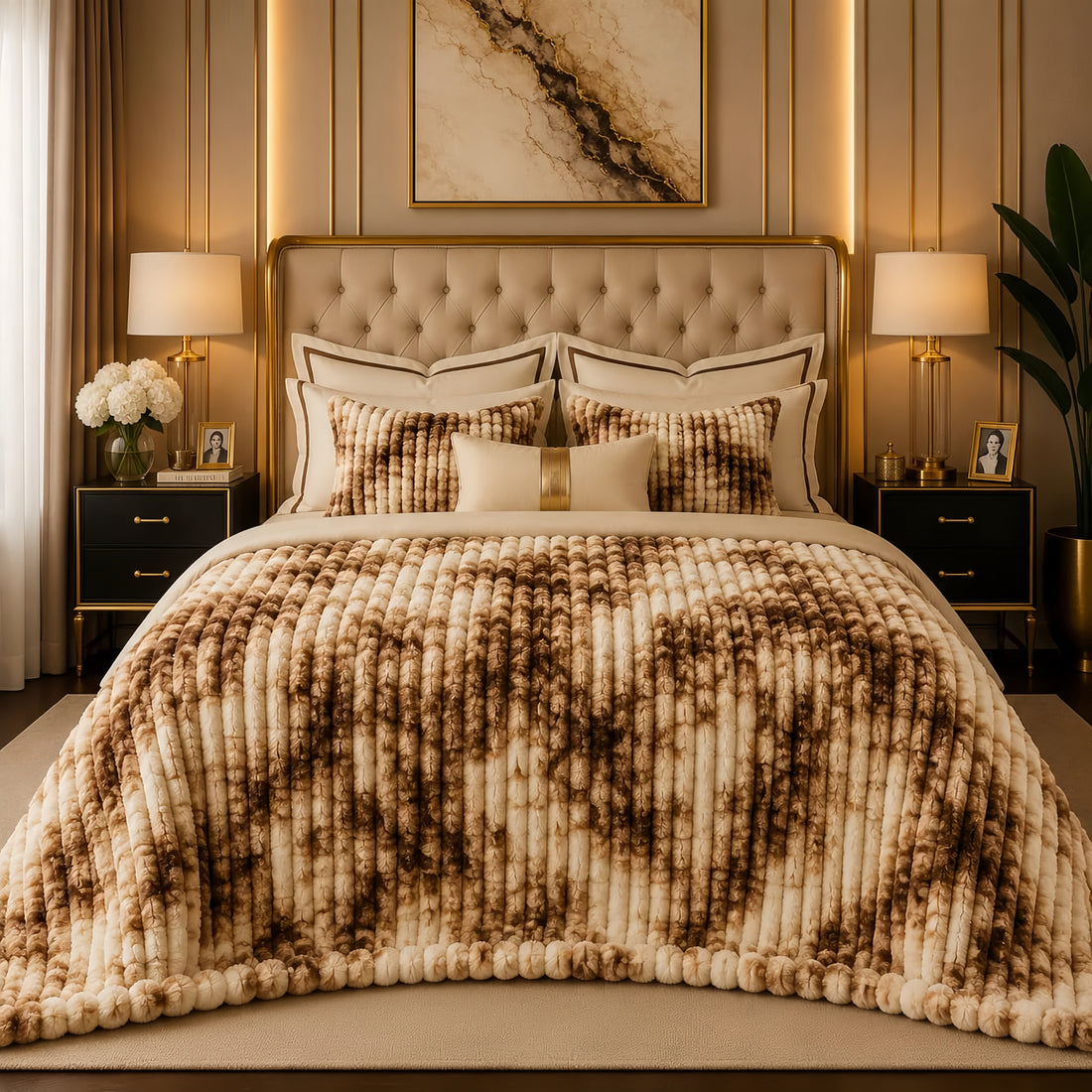 Luxury Puffy Ac blanket (DZN 108)