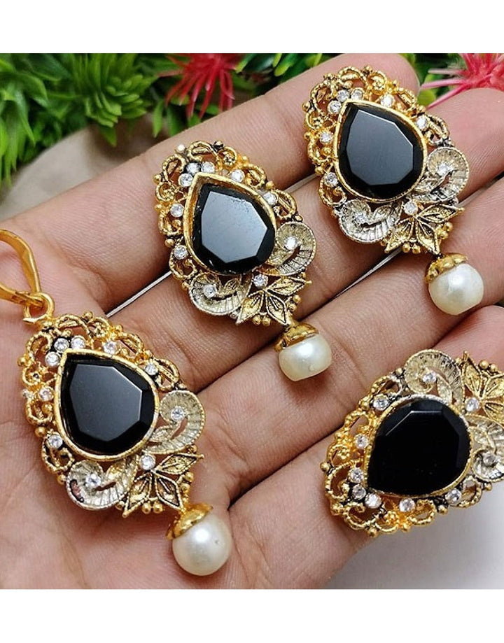 Egyptian Necklace Set with Adjustable Ring