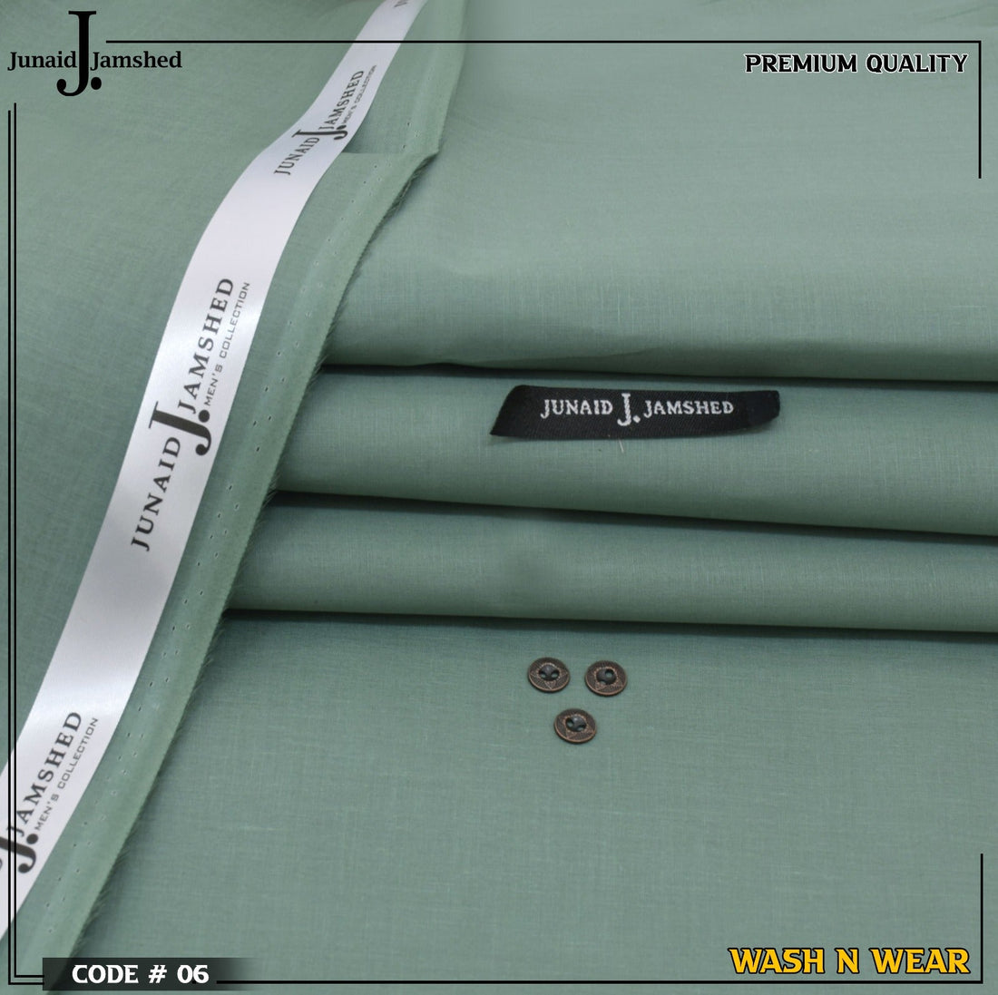 J. Silver Finish Soft cotton- Dark Pistachio