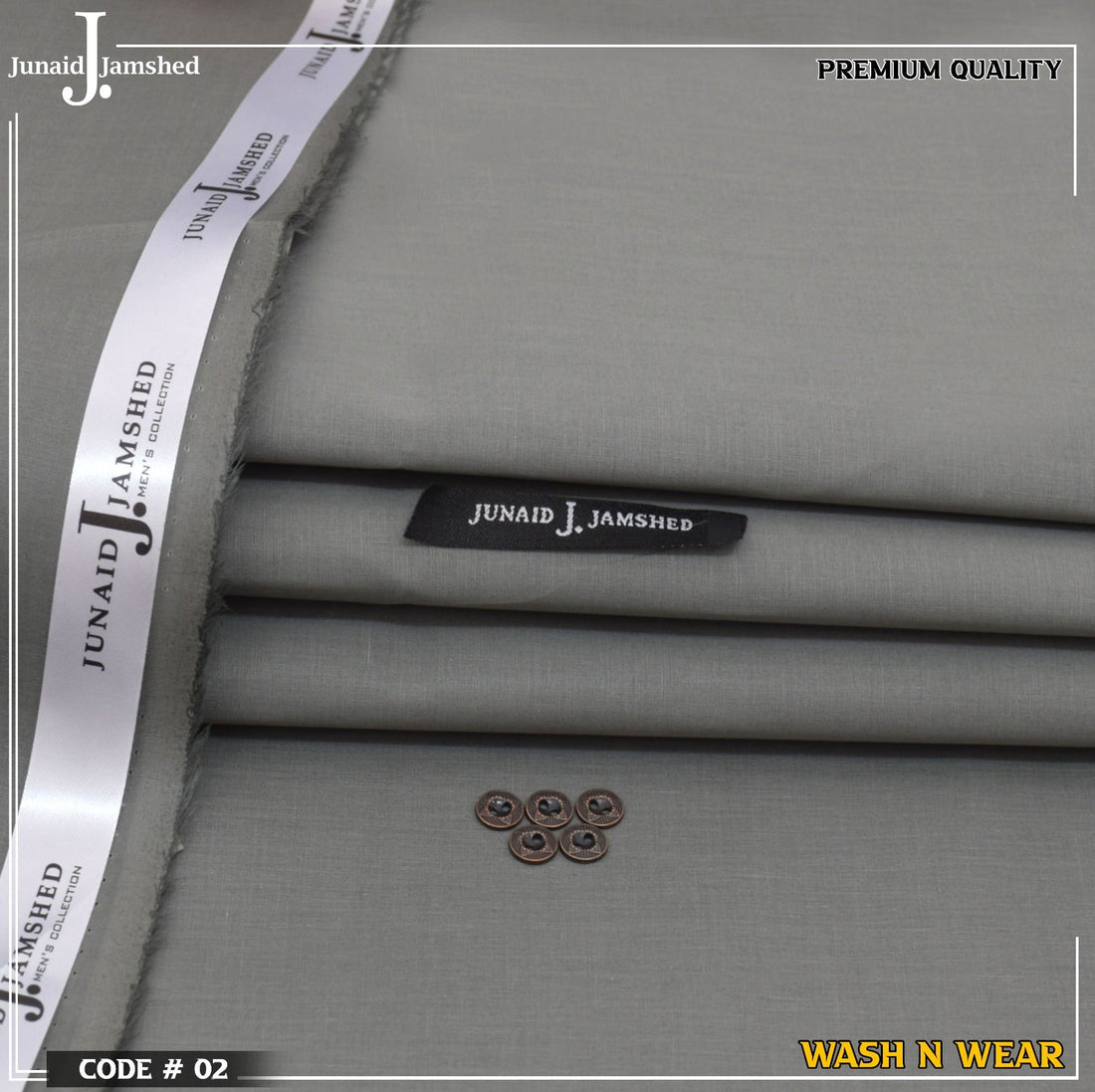 J. Silver Finish Soft Cotton- Dark CEMENT