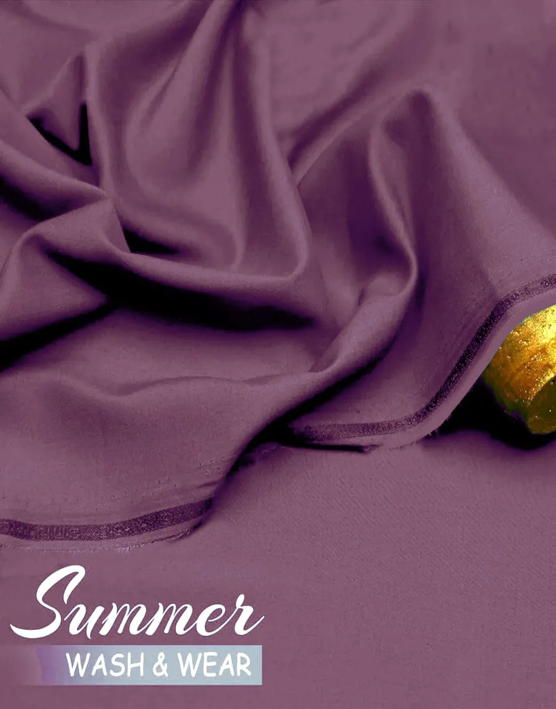 IB Unstitched Wash n Wear Muted Purple Shalwar Kameez for Men – Premium Quality Fabric